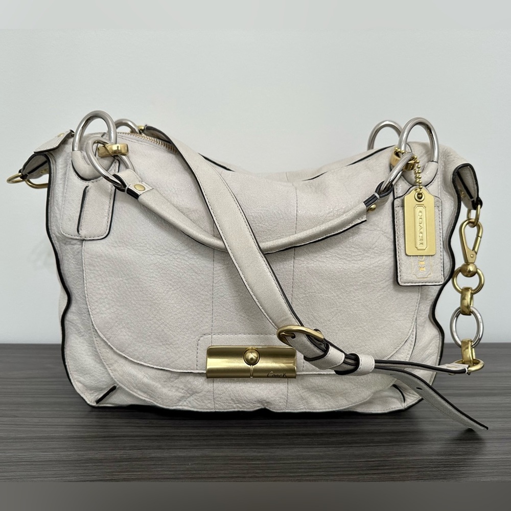 Coach Kristin Elevated Leather Round Satchel
